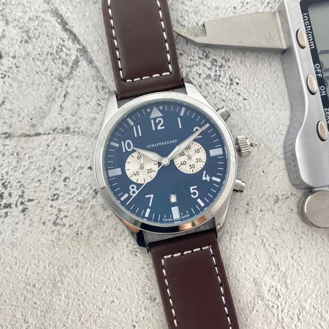 Iwcc Watch Designer Watch Men's Luxury Watches High Quality Automatic quartz Watches Leather Strap Stylish Men's Casual Business Watch With box a68