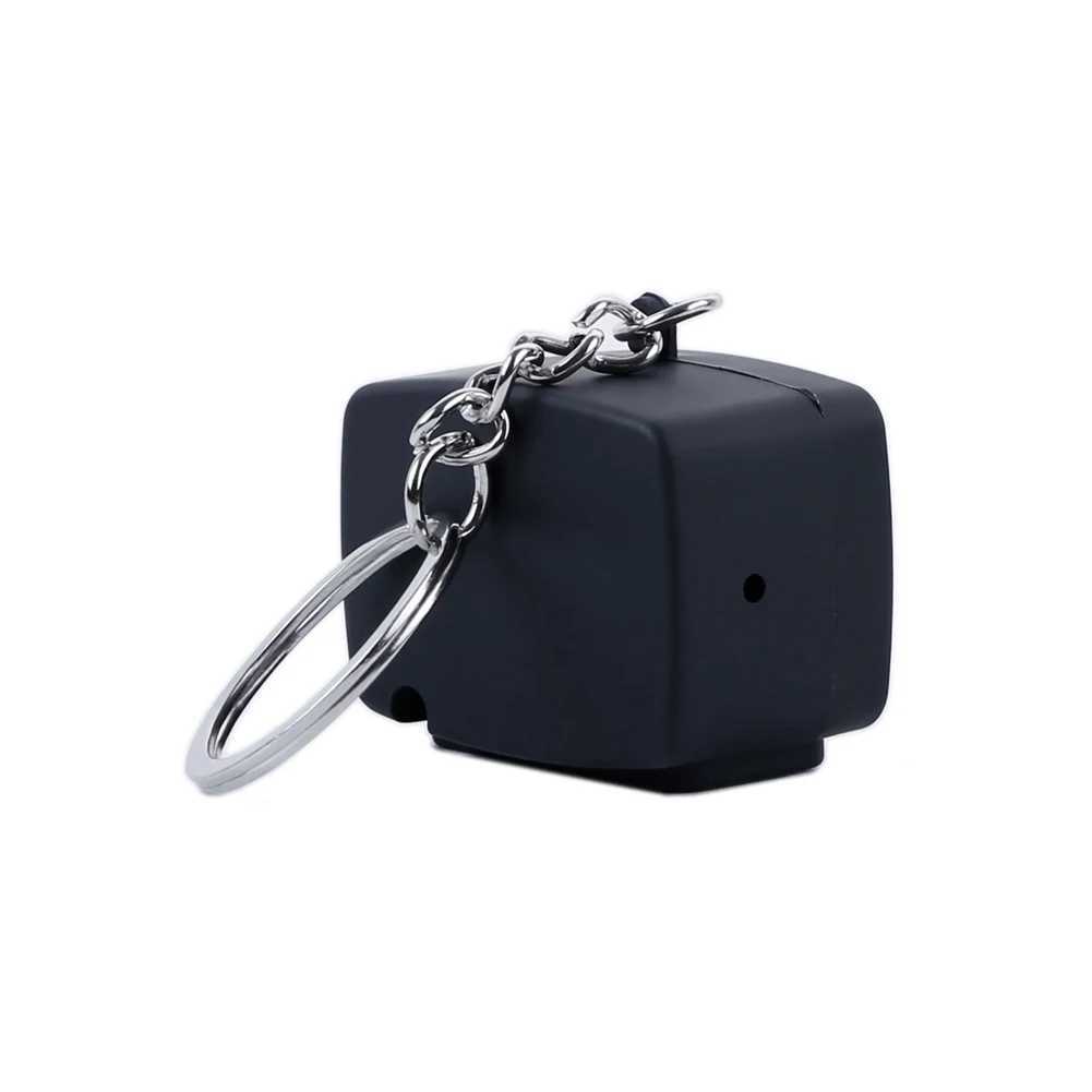 Mini Retro Tv Keychain Screen Without Signal Horror Customized Screen Pattern LED Sound TV Model Keyring For Bag Charms Key RingW251103
