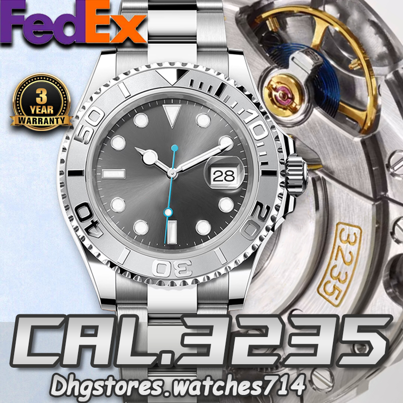 Mens Watch Designer Watches Men Top Quality Gray YT 40MM Cal.3235 Movement Mechanical Watch Clean Watch 904L Stainless Steel Sapphire Glass Waterproof Send Fedex