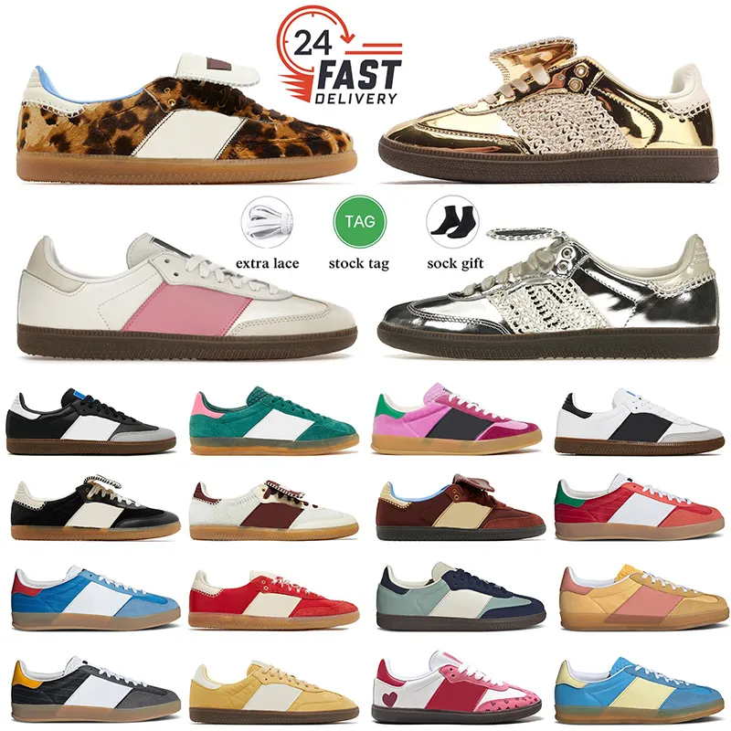 Bold Women Designer Shoes Top Quality Pony Leopard Cream Green Silver Gold sporty and rich indoor soccer Black Cream White Pink Glow Platform Sneakers Mens Trainers