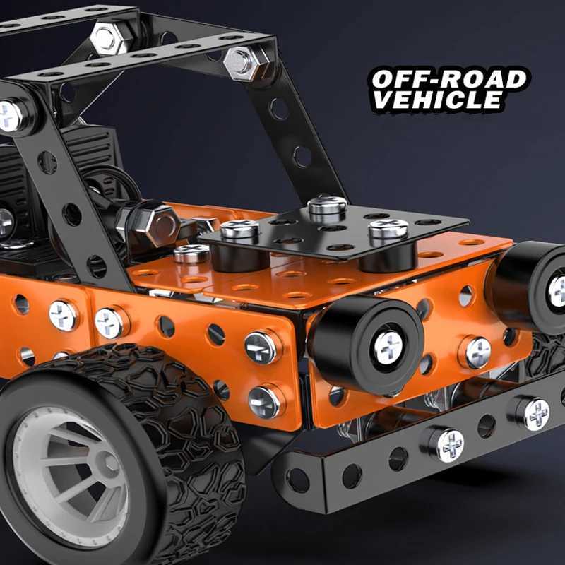 Stem Building Toys For Boys Age 8Offroad Vehicle Series Model KitAssembly Toys For KidsMetal Building Educational Blocks C251104