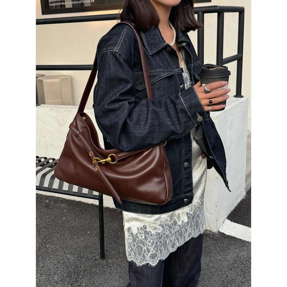 2025 New Genuine Leather Handbag And Saddle Women Bags Underarm Lady Purse Shoulder Messenger Mini Bag Daily Pouch