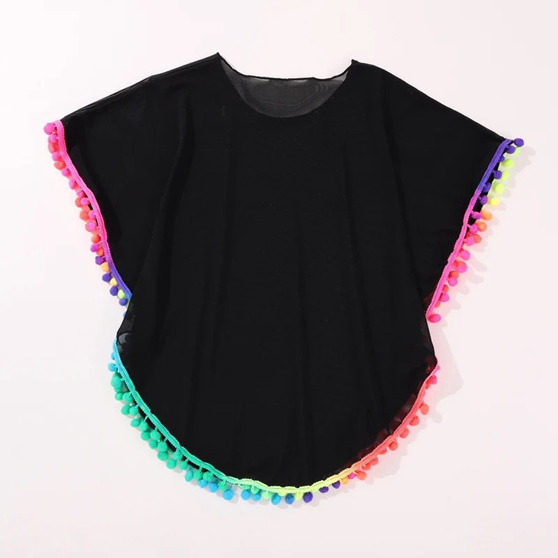 Children teenagers beach covers girls solid soft loose swimsuit childrens sun protection 714Y 250325z