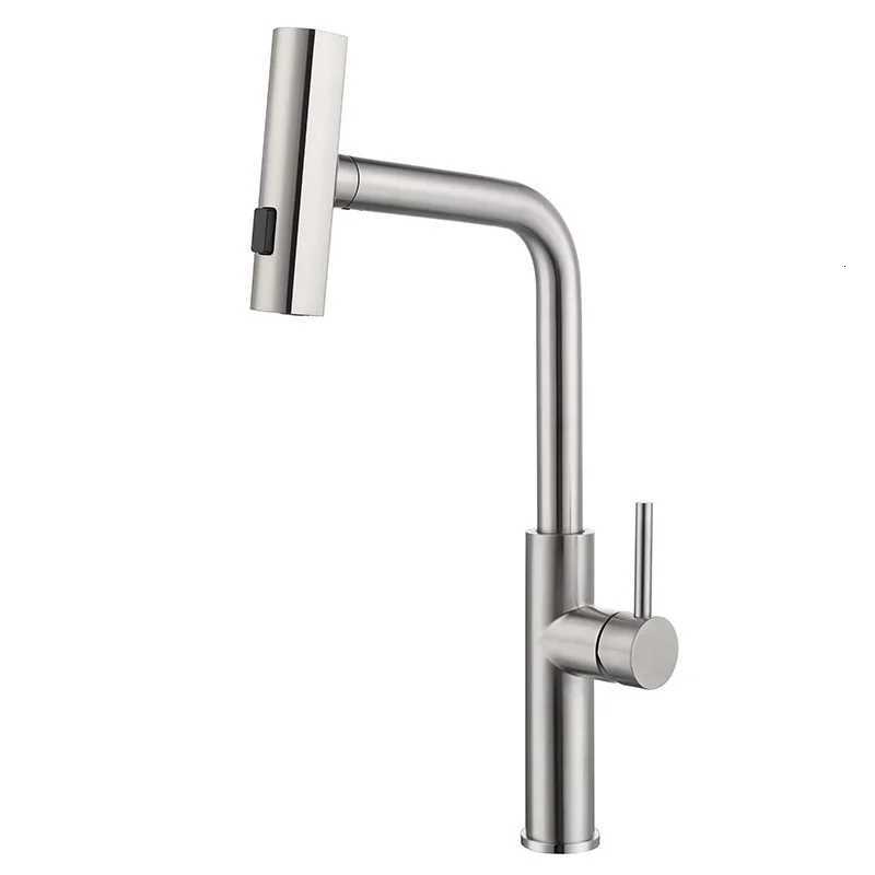 Kitchen Pl-out Flying Rain Waterfall Faucet Hot and Cold Faucet 304 Stainless Steel Single Hole Kitchen Faucet Bathro Y251104