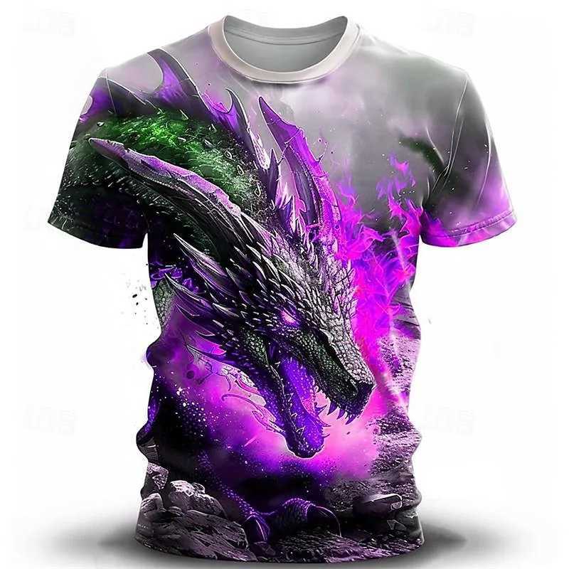 Summer T-shirt Top Mens Retro T-shirt 3D Printed Oversized Cologne Graphic Street Short Sleeve Mens Fashion T-shirt W250403