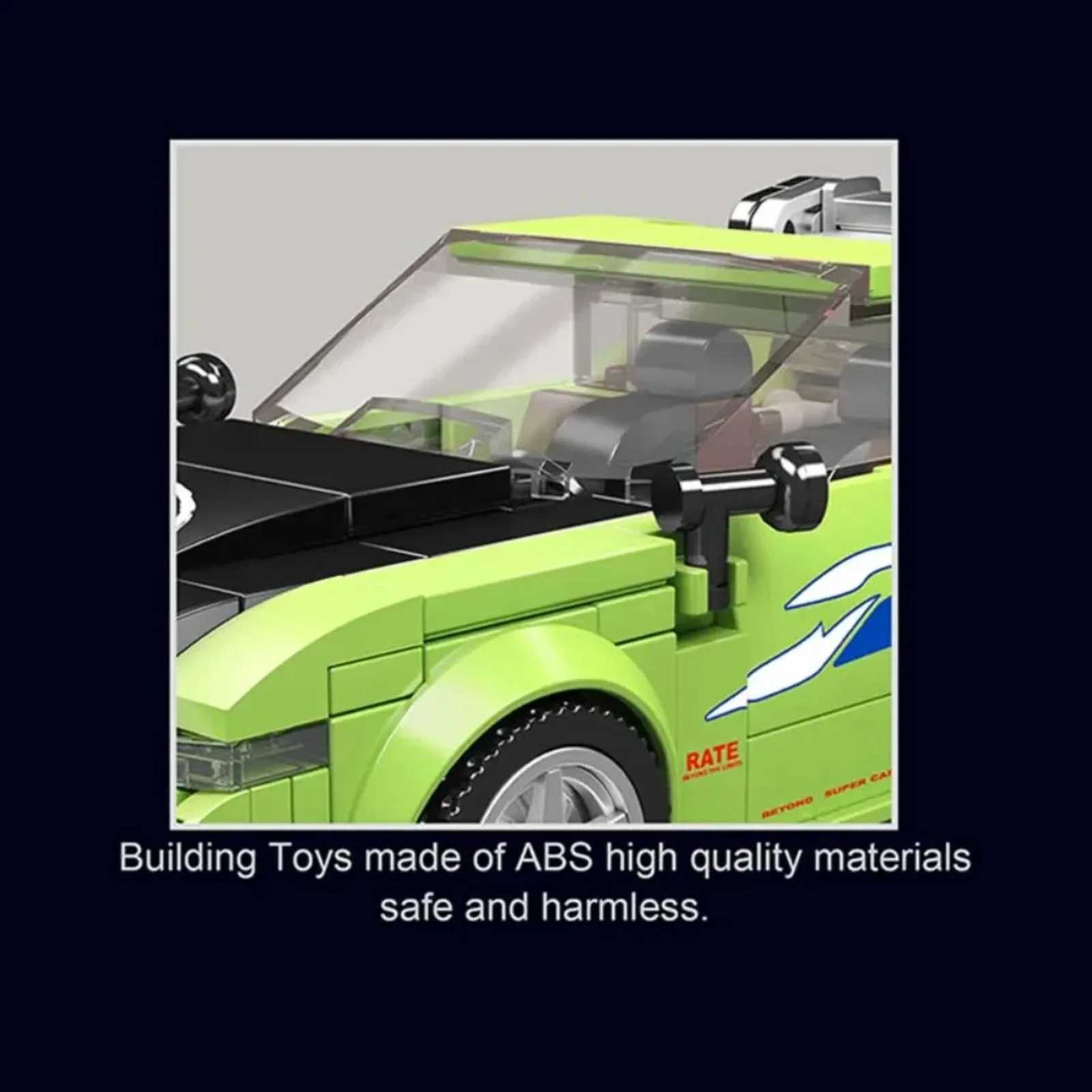 Mould King 27033 Racing Car Model Building Kit with Acrylic Display Case STEM Educational Toy Gift for Kids C251104