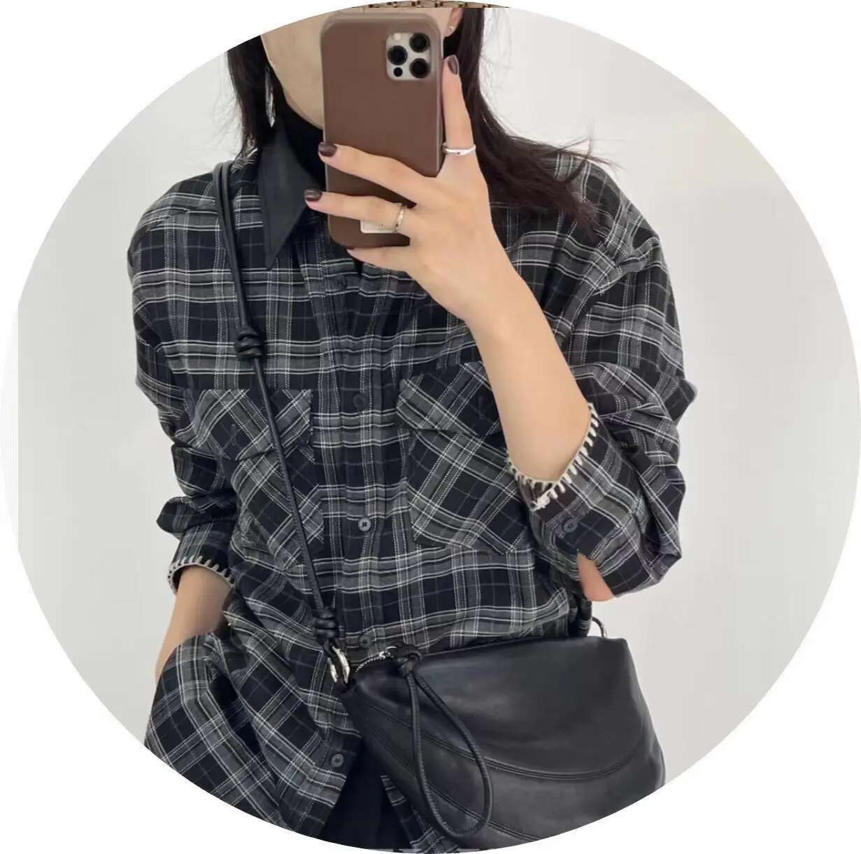 2024 New Women Brand Vintage Large Capacity Half Moon Bag Leather Single Shoulder Crossbody Purses And Handbags