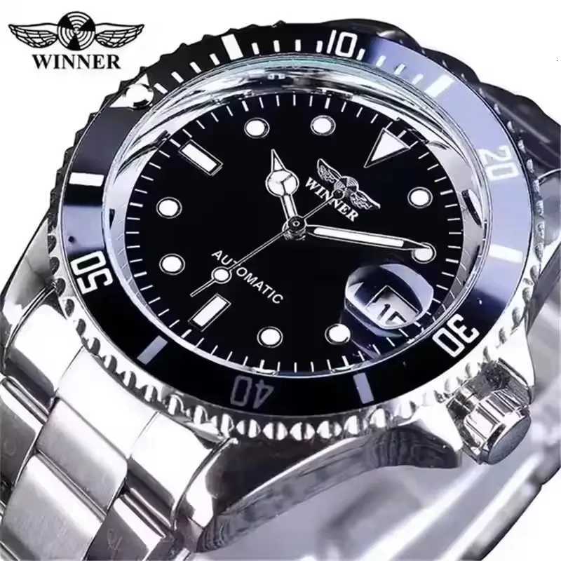 WINNER 002 Fashion Accessories Mens Automatic Mechanical Watch Luxury Calendar Night Light Leisure Mens Watch reloj hombreT251104