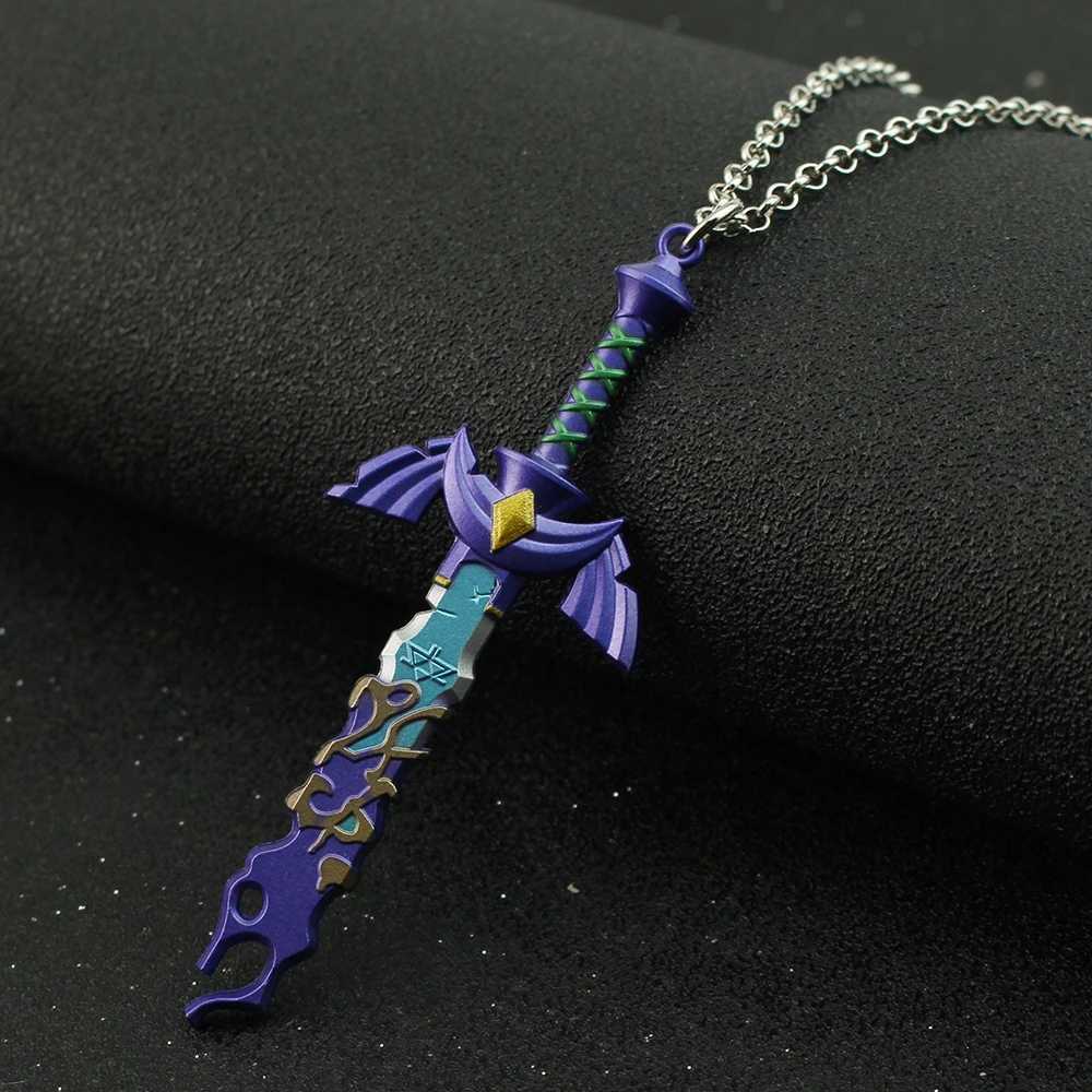Zeldas Keychain Jewelry Set Hylian Shield Breath of The Wild Sheikah Eye Majoras Mask Sword Triforce Symbol Pendant Key RingW251103