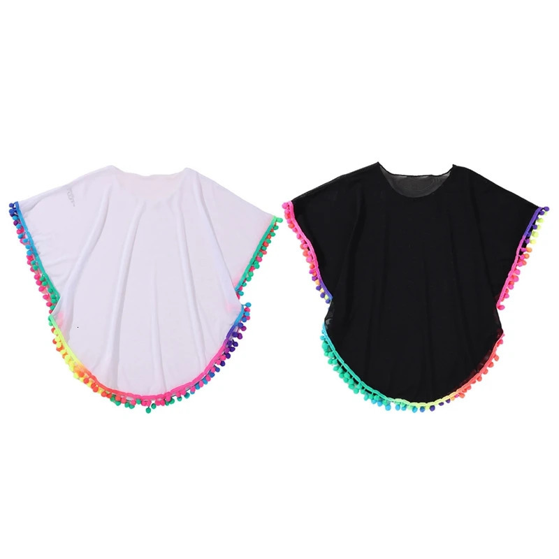 Children teenagers beach covers girls solid soft loose swimsuit childrens sun protection 714Y 250325z