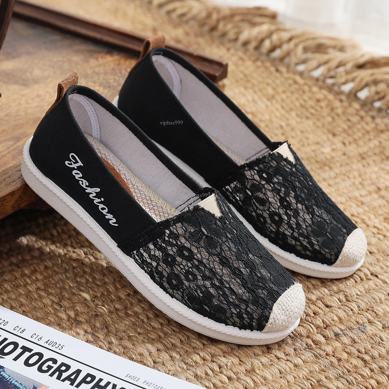 New Designer Sandals With Free Shipping Old Beijing Cloth Women's Mesh Summer Breathable Hollow Soft Sole Mom's Fisherman's One Step Fl
