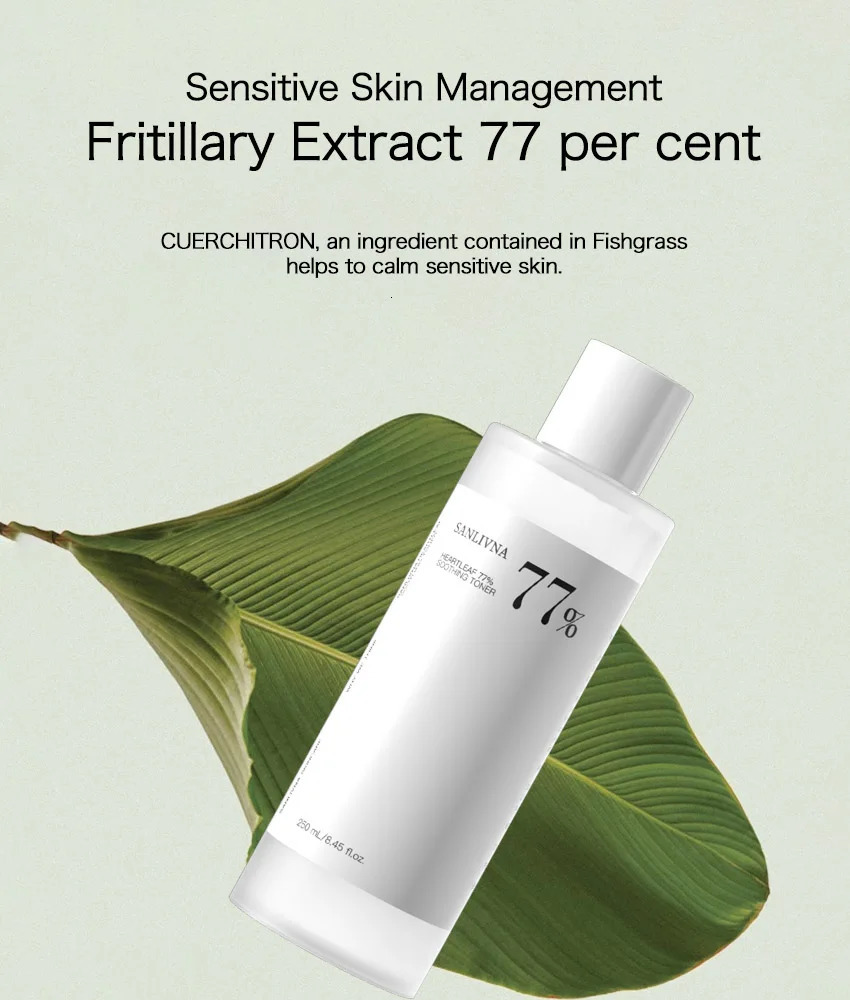 Sanlivna Korean Skincare Heartleaf 3Piece Set Soothing Cleanse Pore Care with Quercetin 251030