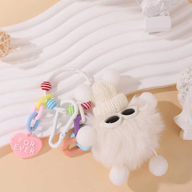 Elf Coal Ball Pendant Cute Bag Plush Pendant Car Keychain Accessories C251104