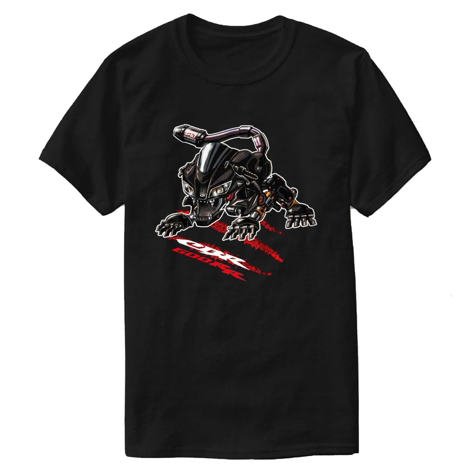 Classic Japanese Motorcycle CBR 600RR Panther Inspired T-Shirt 100% Cotton O-Neck Short Sleeve Summer Casual Mens T-shirt