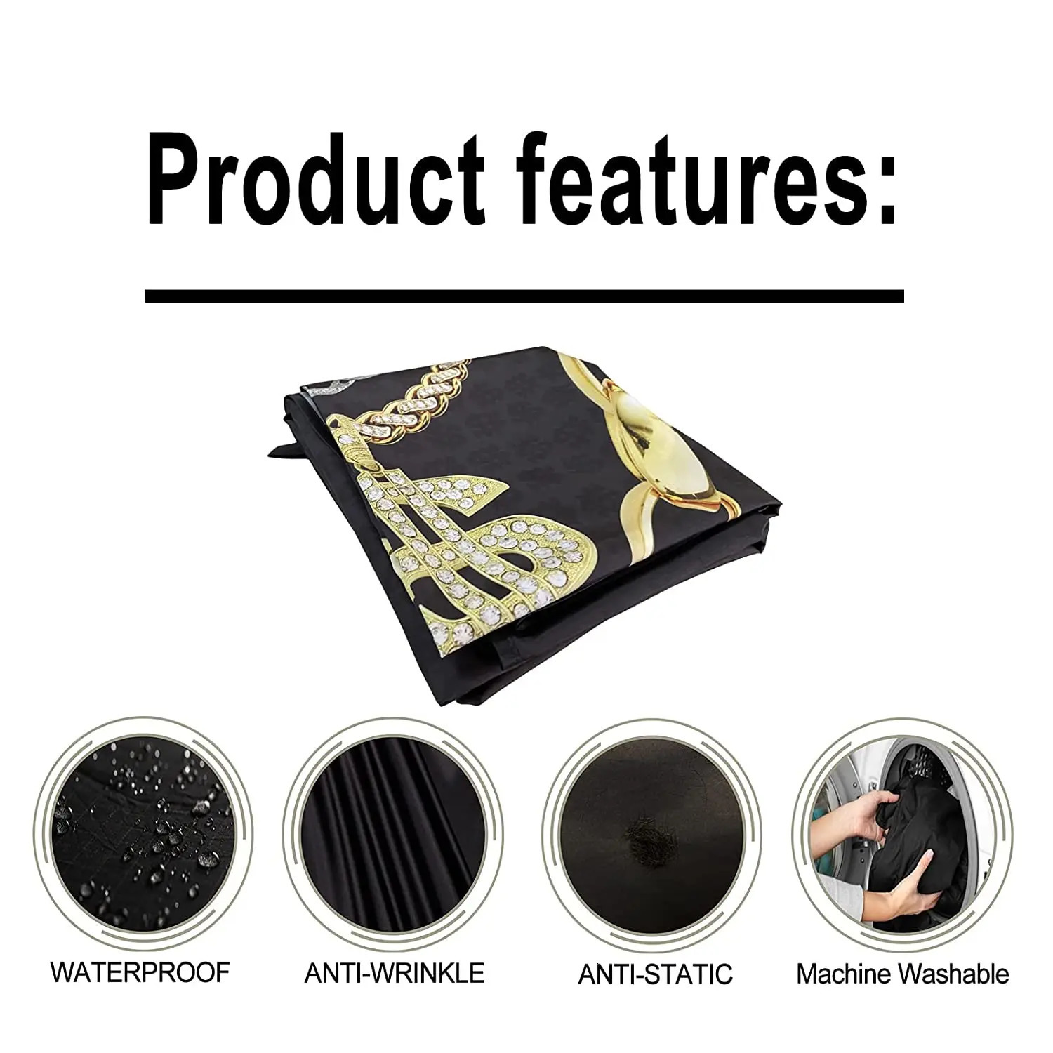 Snap Neckline Hairdressing Apron Waterproof Hairdresser Gown Barber Fashion Pattern Haircut Cloth Antistatic Hairstyling Capes 250403