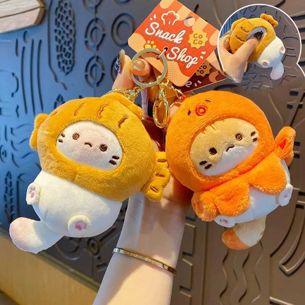 Cute Plush Kitten Keychain Creative Fashion Doll Backpack Car Key Decoration Pendant GiftW251103