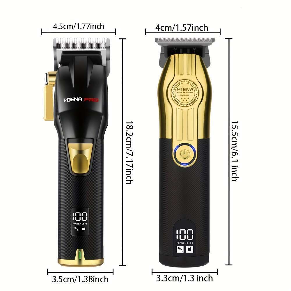 Cordless Clipper, Professional Electric Men's Beard Trimmer Shaver, USB Rechargeable Hair Clipper Kit, Set, Father's Day Gift