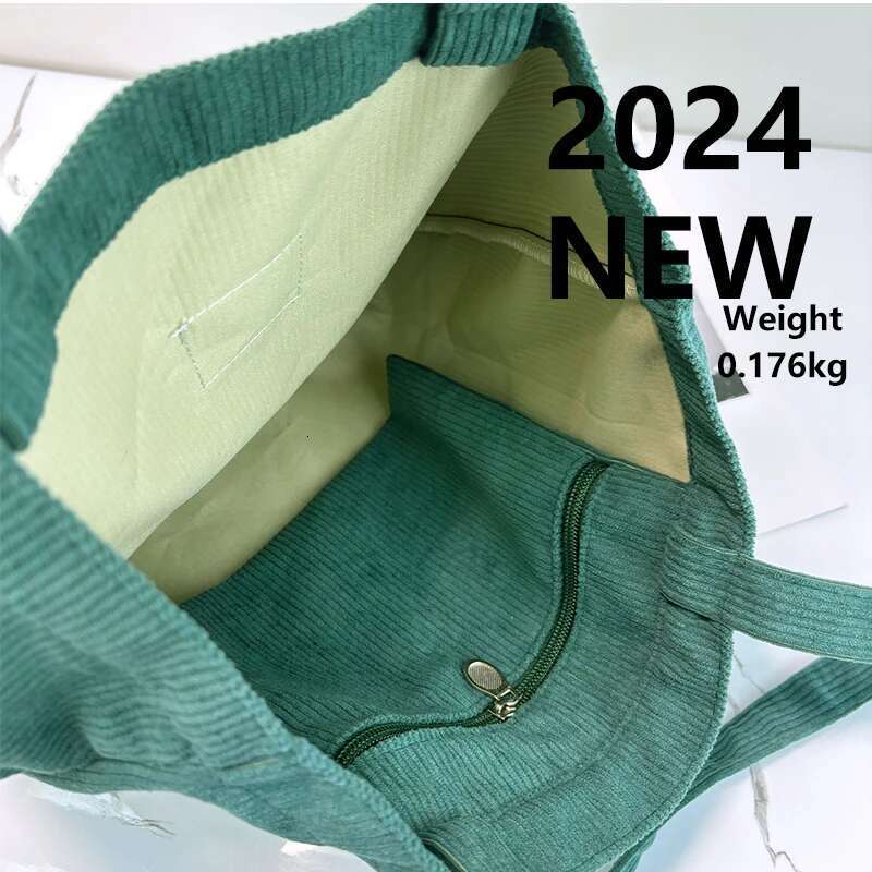 Corduroy bag for Women Shoulder Bag Female Soft Environmental Storage Reusable Girls Handbag Small and Large Shopper