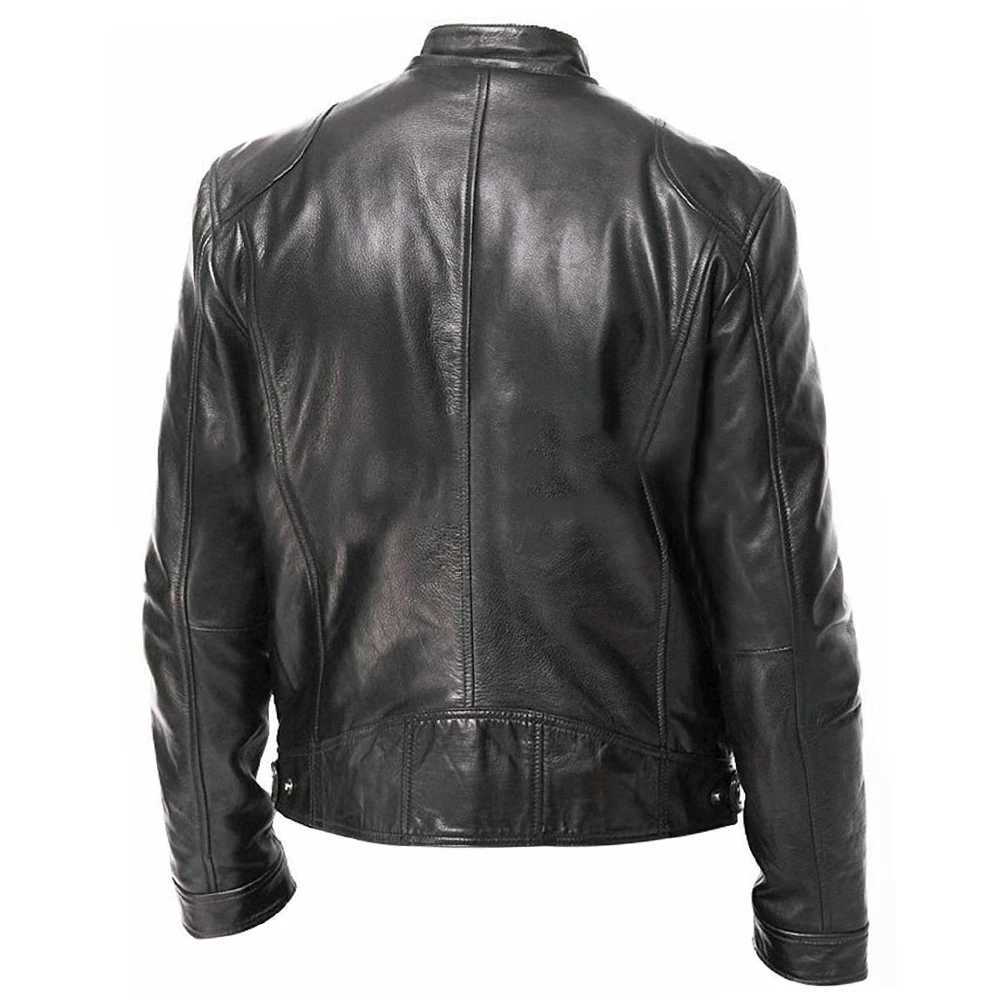 Men Retro Motorcycle Jacket PU Leather Motocross Jacket Chaqueta Moto Spring Autumn Motorbike Riding Jacket Protective Gear J251103