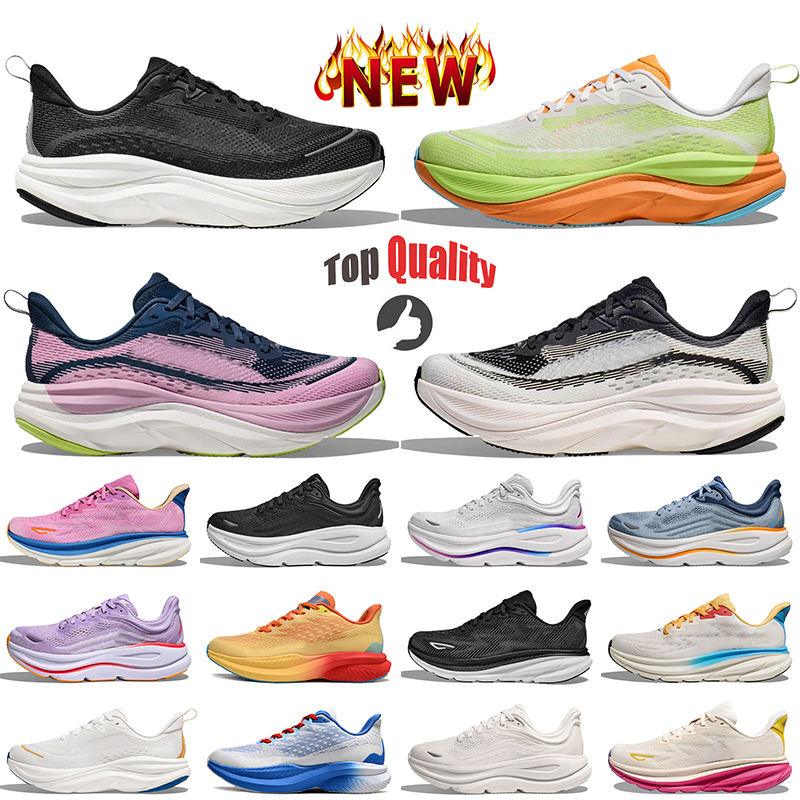 Fashion Designer Casual Shoes Bondi 8 Clifton 9 Mach 6 Skyflow dhgate Pink Blue Black White Women Mens Trainers Mesh Tennis Jogging Walking Sports Sneakers Size 36-45
