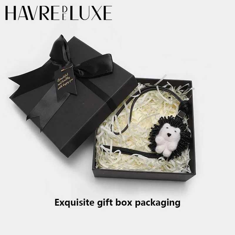 Cute leather bag charm Hedgehog Charm Wool Felt Bag Pendant Key Chain Diy Bag Accessories C251104