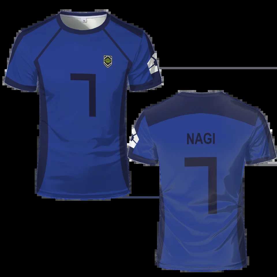 Blue Lock Anime T Shirts 2024 Summer Mens Short SLeeved Cartoon Jersey T-shirt Adults Kids Soccer Isagi Cosplay Uniform Z251104