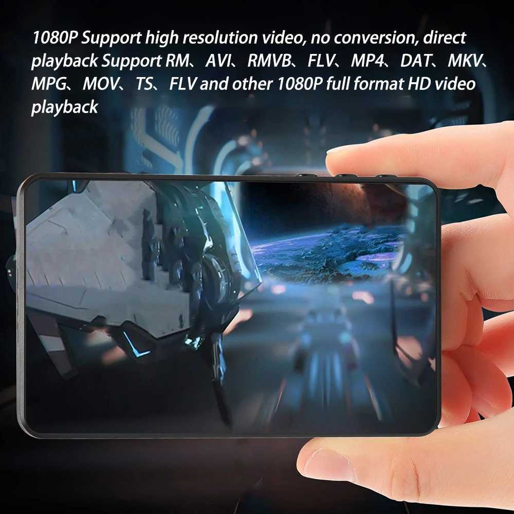 4-inch MP3 player music player built-in speaker 16GB full screen MP4 video playback with FM radio recording suitable for portable players Z250403