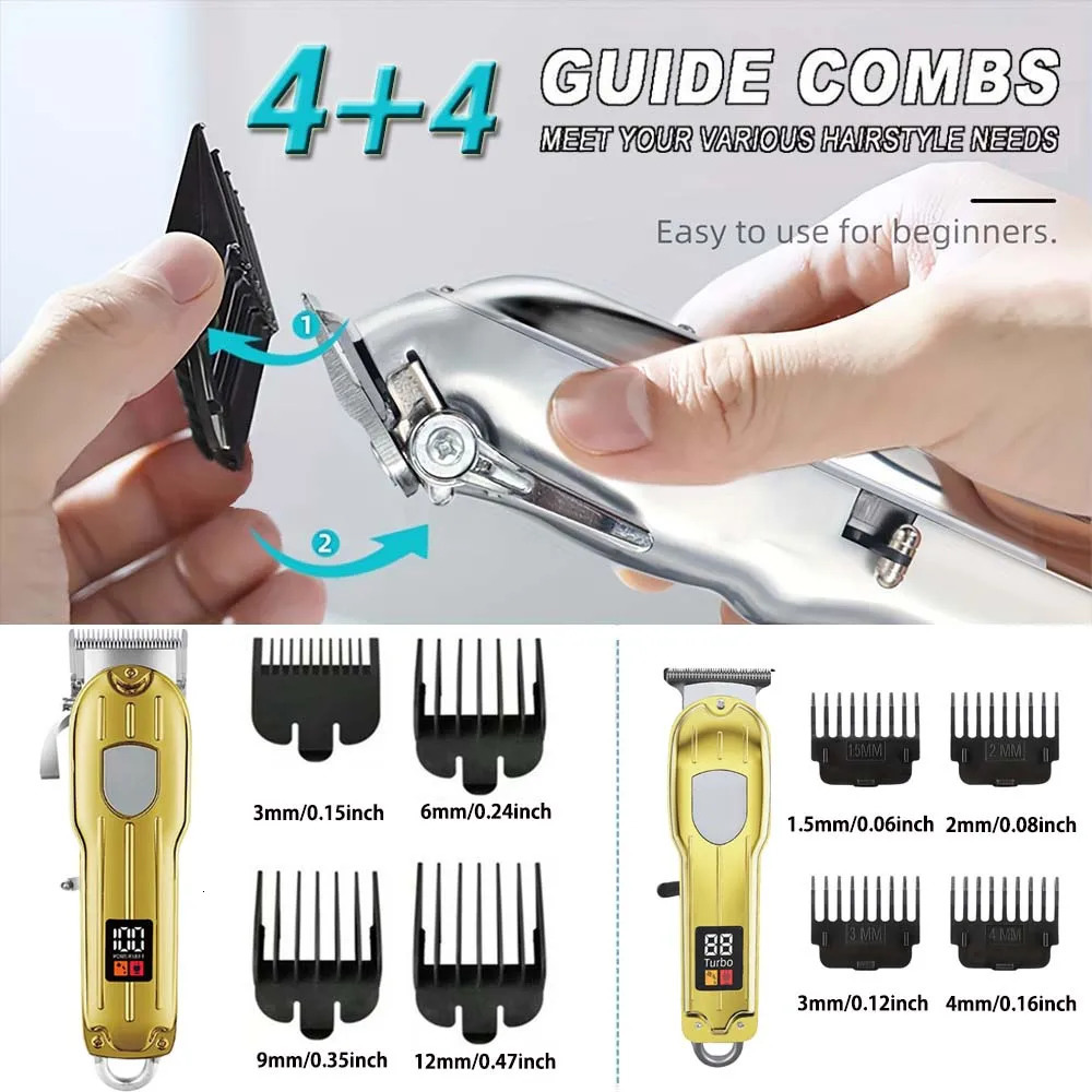 Hair Clippers for Men Professional Barber Clippers and Trimmers Set Cordless Hair Clippers for Hair Cutting Kit 251103 - view 4