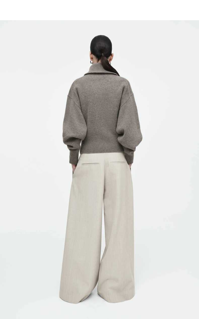 Ethereal MD 2025 cos winter new style of Ladies casual standard fit waistcinching knitted pilot jacket J251103