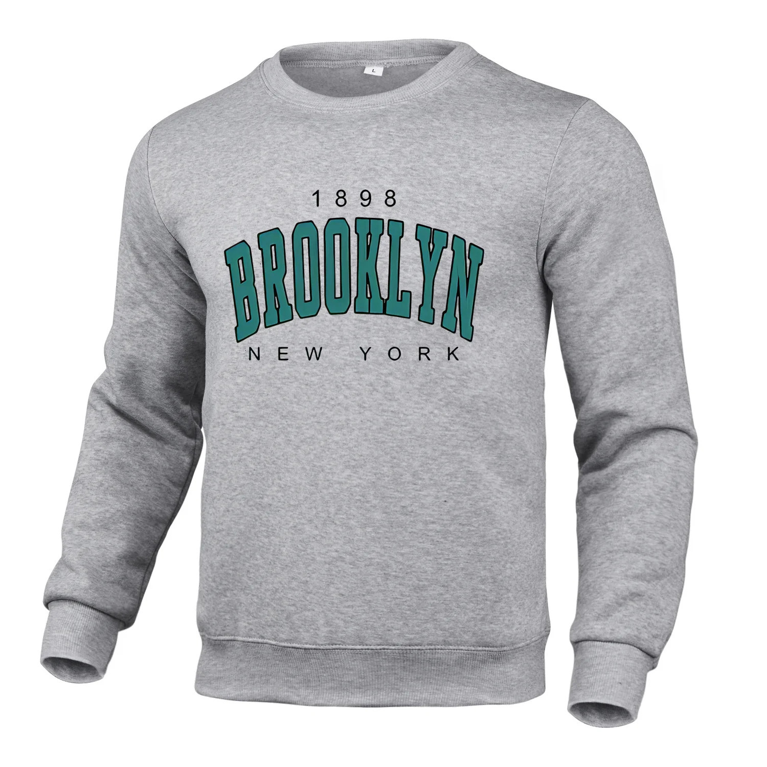 autumn and winter mens casual loose round neck hooded sweatshirt fashionable 250321