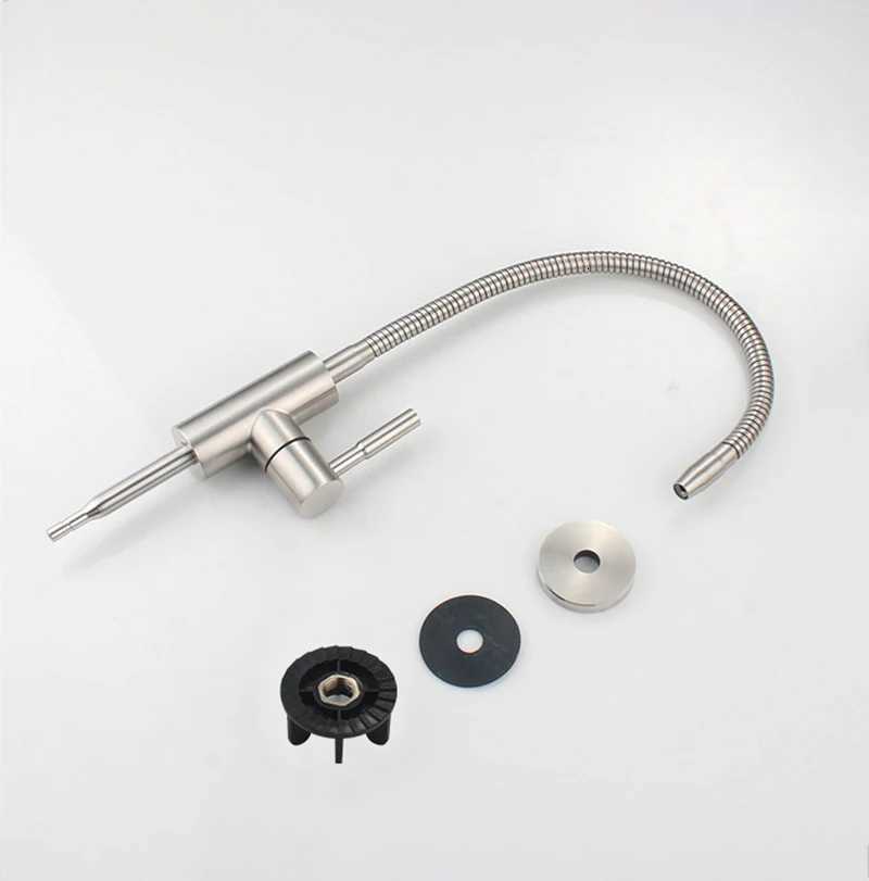 Universal Gooseneck Water ifier Faucet Rrse Osmosis Drinking Water Filter Faucet Stainless Steel ible Kitchen Tap 1/4 Y251104