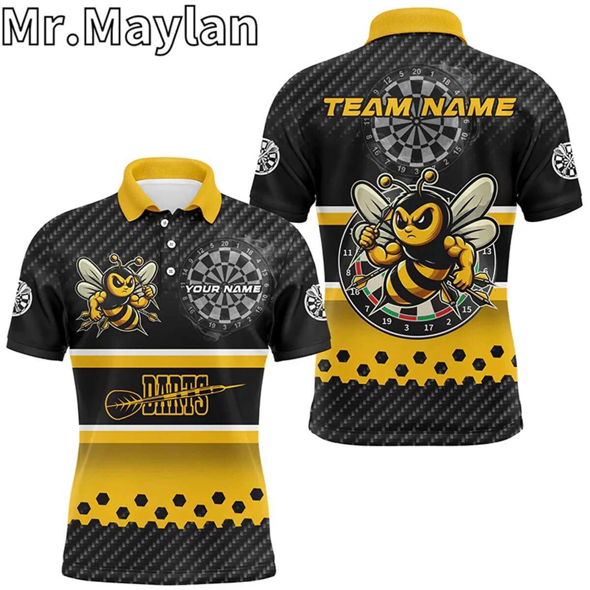 3D Funny Personalized Pink Flamingo Custom Polo Shirt Women Team Jerseys Outfits Gifts For Darts Lovers