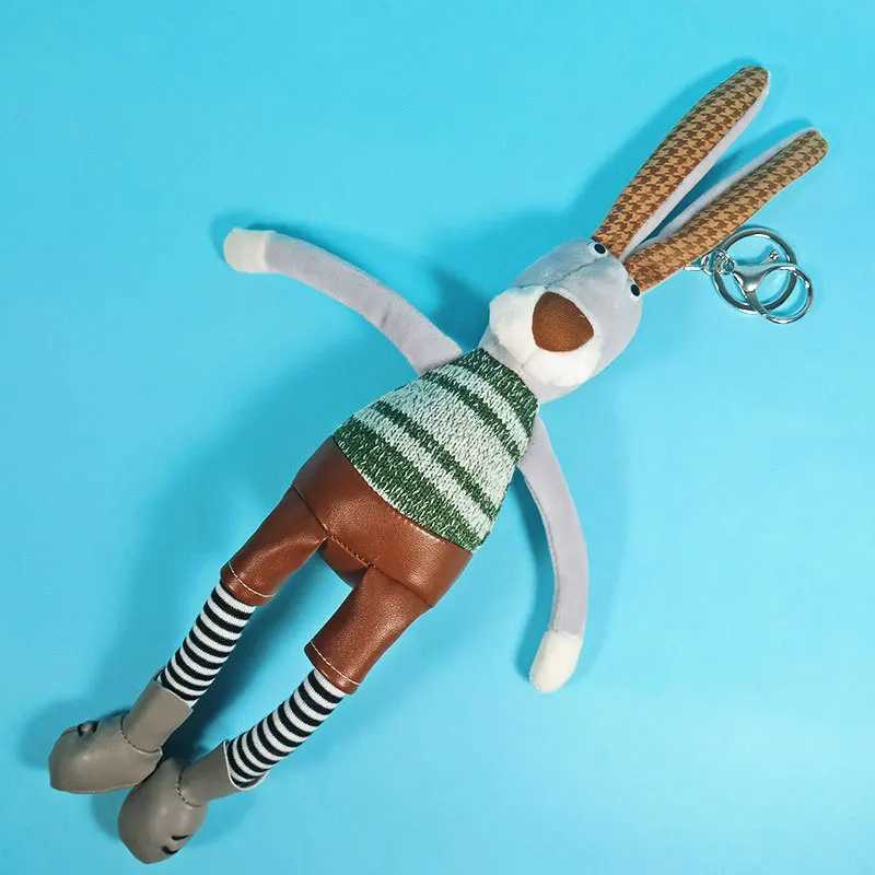 26cm Cute Gentleman Cat Bunny Frog Plush Keychain Stuffed Animal Toy Pendant Backpack Charm for Boys Girls Women Novelty Gifts C251104