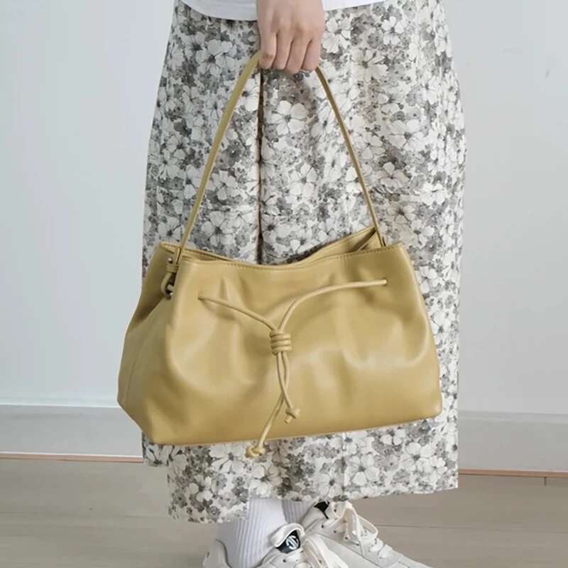 Genuine Leather Hand-Tool Tote 2025 New Soft Head Layer Cowhide Large Capacity Simple Women High-End Crossbody Shoulder Bag