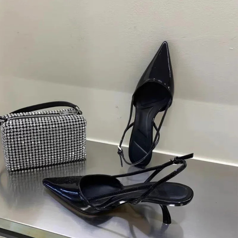 Women Pointed Toe Heels Shoes Sandals Dress Party Fashion Summer Slippers Walking Flip Flops Pumps Slides 251030