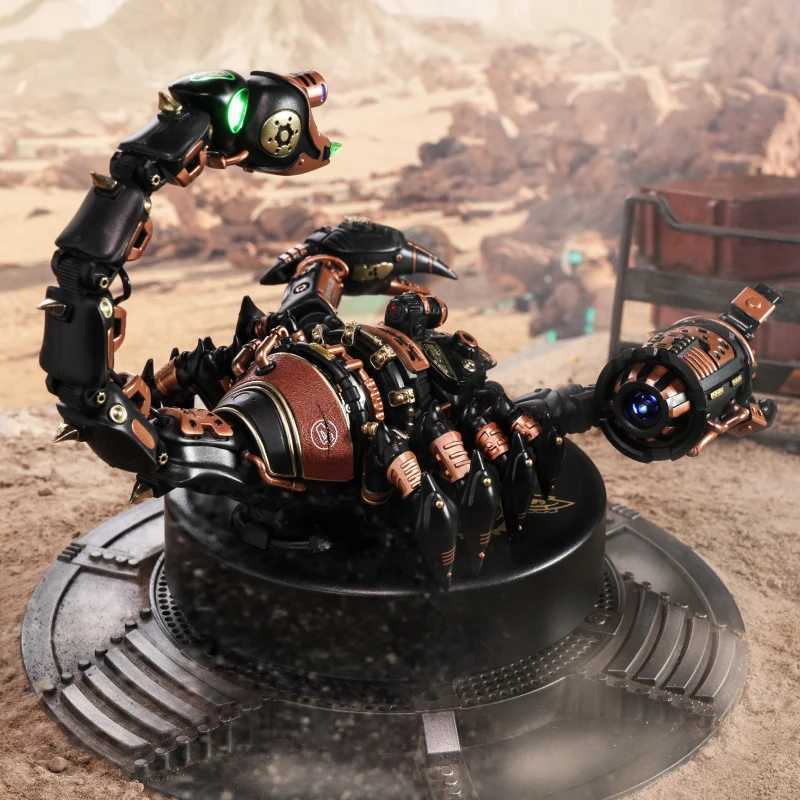 Robotime Rokr MI Series 4 kinds of Plastic Puzzles Emperor Scorpion Beetles Golden Coin Turtle 3D Assembly Building Block Sets C251104