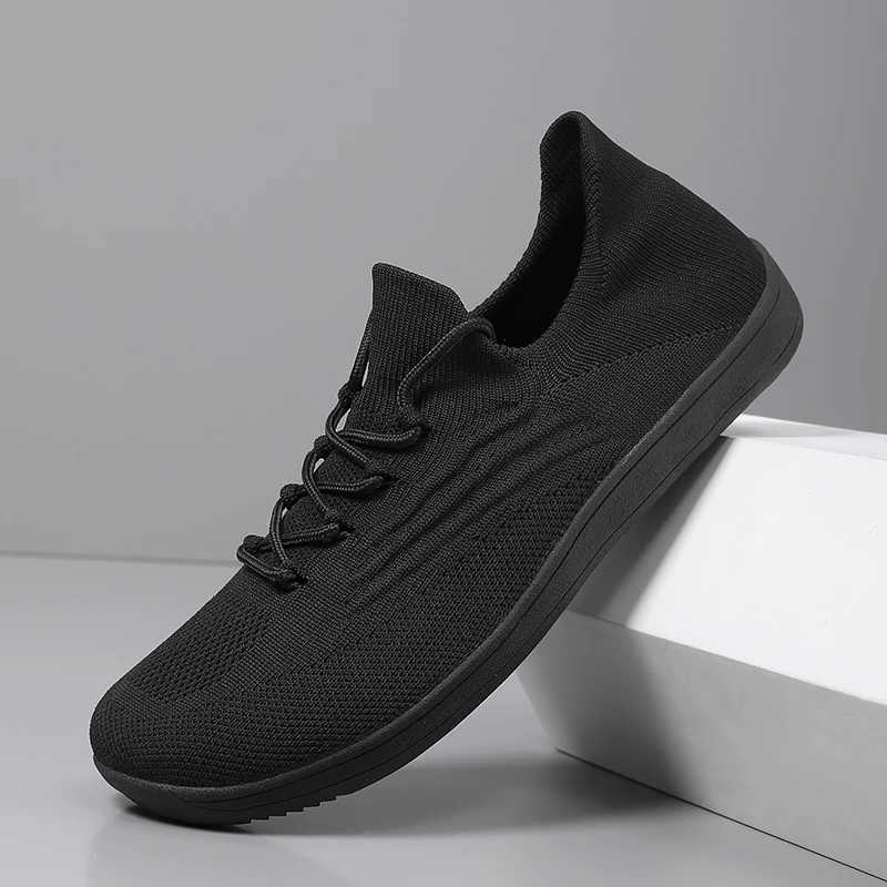 Mesh mens barefoot shoes breathable zero drop sole Casal sports shoes mens wide casual shoes Plus size 39-47 Z250403