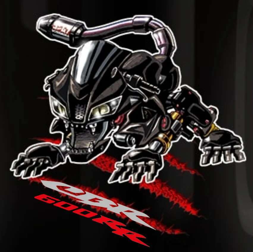 Classic Japanese Motorcycle CBR 600RR Panther Inspired T-Shirt 100% Cotton O-Neck Short Sleeve Summer Casual Mens T-shirt