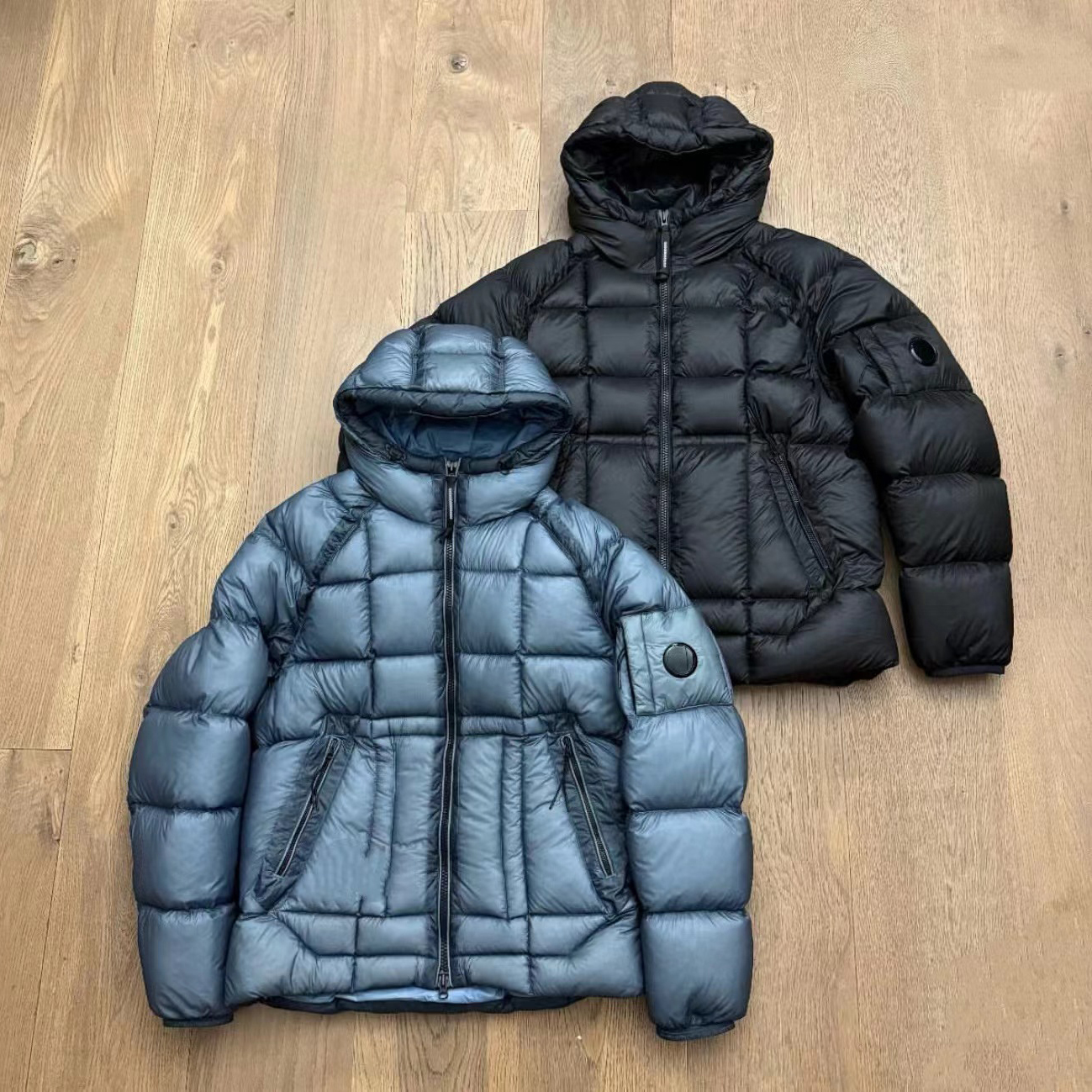 Winter Puffer Jacket Designer Mens Hooded Down Jacket Button With Lens Nylon Men Outerwear Outdoor Winterjacke Parka Warm Coat M-2XL