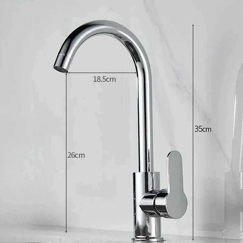 Chre Stainless Steel Single Handle Hot And Cold Mixer Water Tap Kitchen Faucet Sink Faucet Deck Mounted Bathro Faucet Y251104