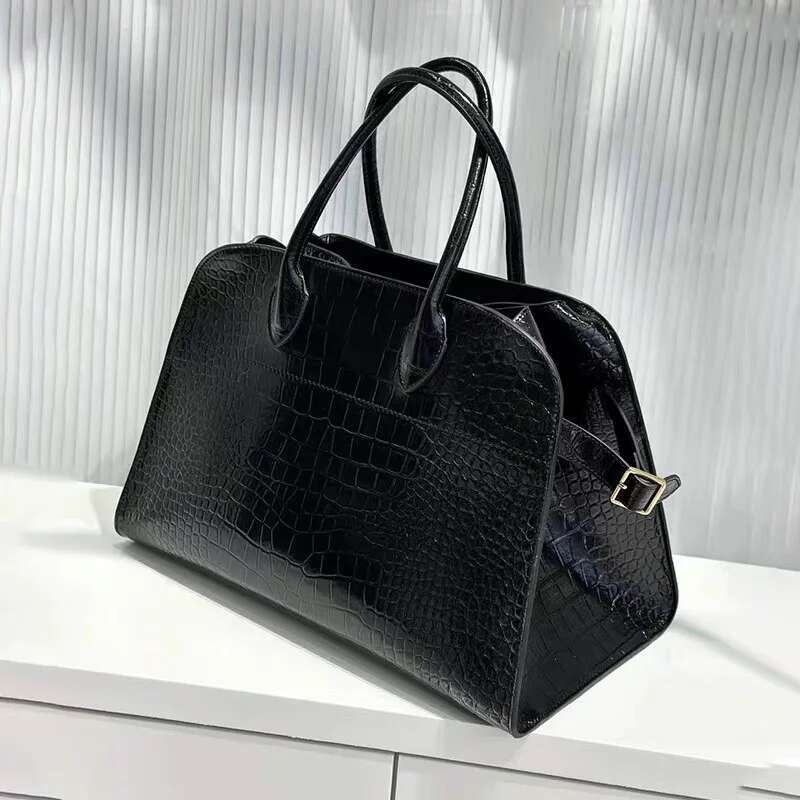 Genuine Leather Crocodile Print Handbags Purse Wings Tote Frosted Suede Dinner Wedding Alligator Pattern Large Capacity Bag