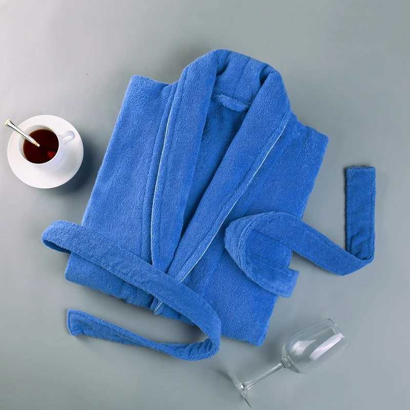 Bathrobe Men Luxury 100 Cotton Thick Warm Mens Robe Bridesmaid Robe Cotton Towel Fleece Long Male Dressing Gown Nightgown C251104