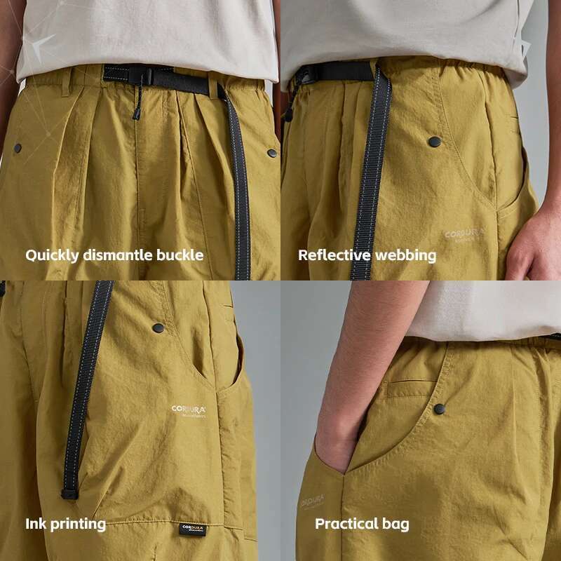 Ripstop Cargo In Black Men Outdoor Breathable Hiking Shorts Sportswear