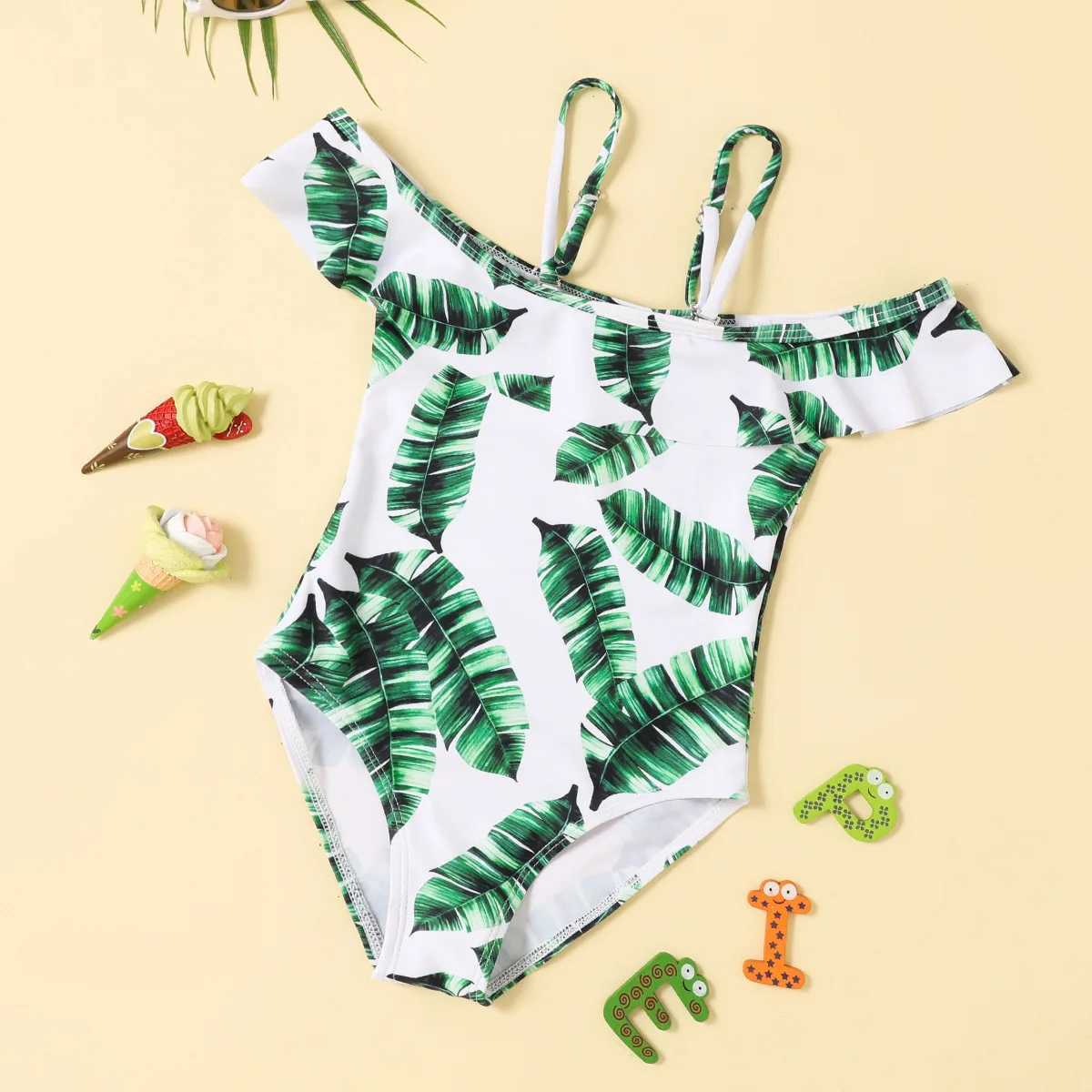 Girls swimsuit summer baby swimsuit one-piece swimsuit childrens swimsuit childrens bikini swimsuit 2-12 years old J250403