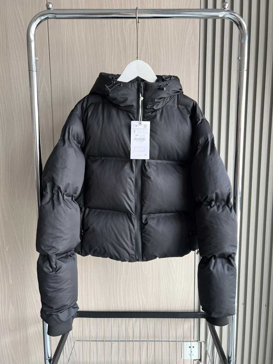 ETJ Fall/Winter 2025 New Womens Short hooded thick cotton jacket Pressed rubber sports coat 4341749 J251104