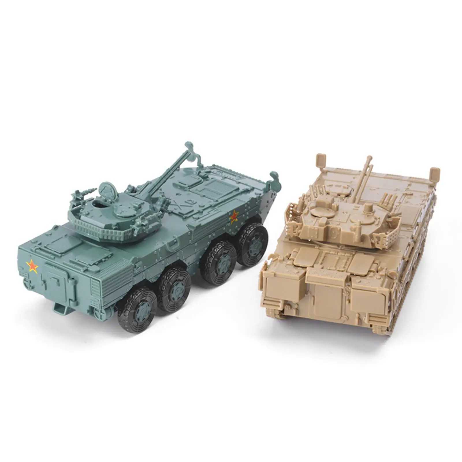 172 Armored Tank Model DIY Assembling Puzzles Building Model Kits for Gift Collection Table Decoration Children C251104