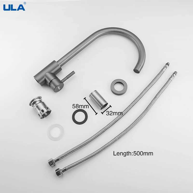 A Stainless Steel Kitchen Faucet 360 Rotate Kitchen Sink Mixer Hot and Cold Water Chre Black Gold Sink Mixer Tap Torneira Y251104