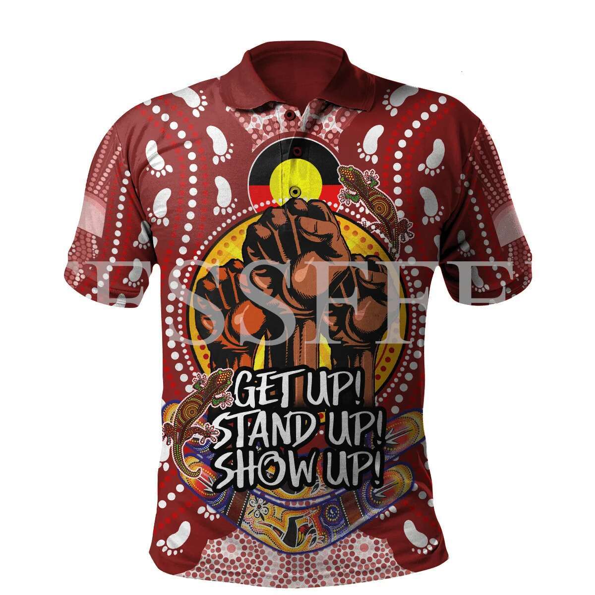 Custom Name Indigenous Australia Aborigine Culture Tattoo Retro 3DPrint Summer Funny Polo Shirts Haruku Casual Short Sleeves X