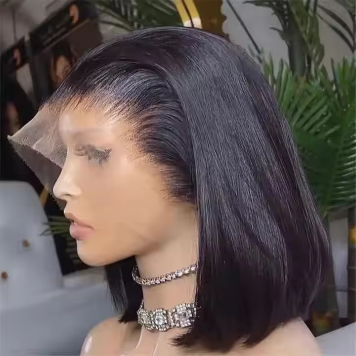 Short Bob Wig 5X5 invisible HD Lace Closure Wig Ready To Wear Glueless Wig 180% Bob Wig Lace Frontal Human Hair Wigs Pre Plucked