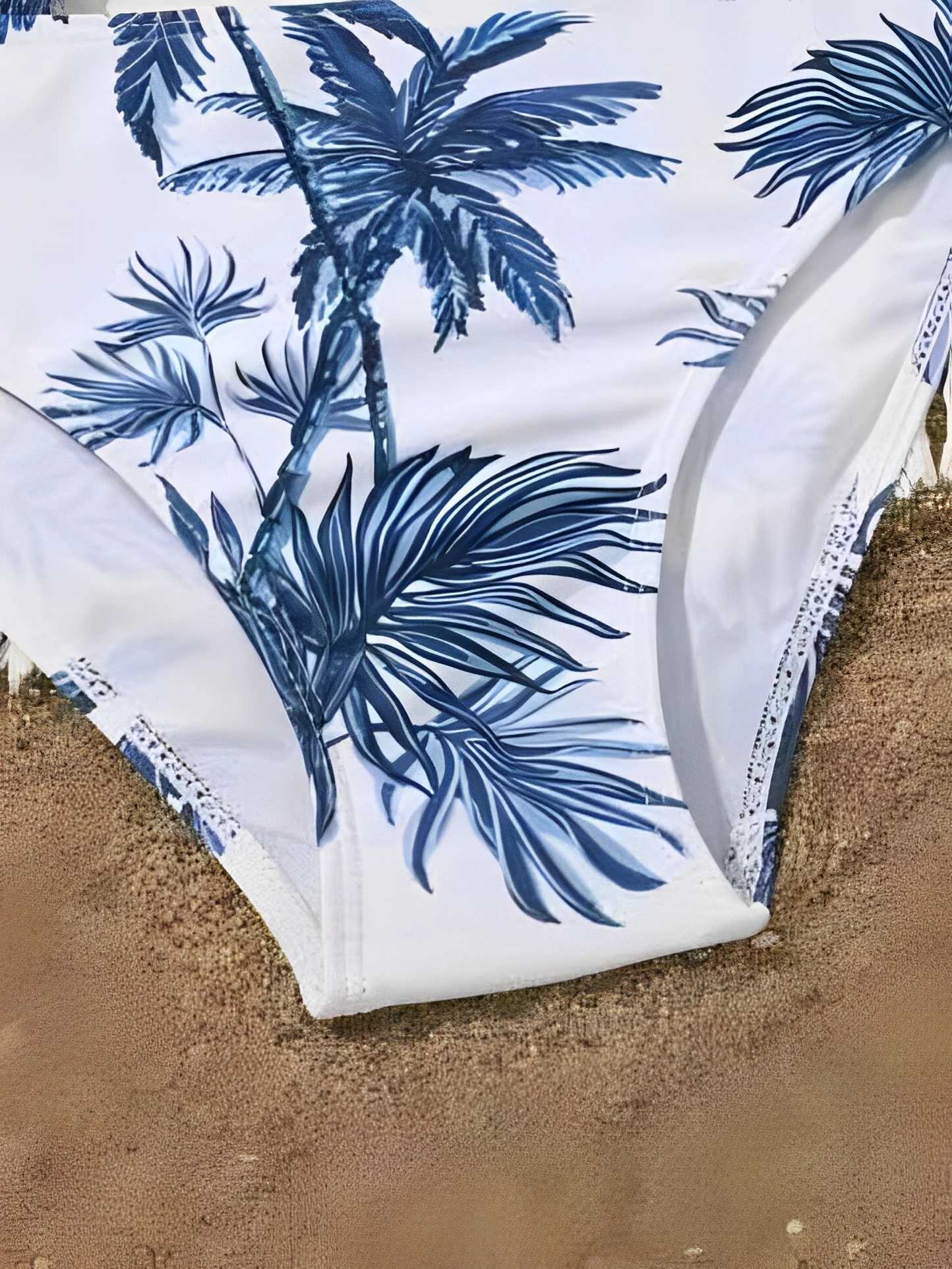 3 printed bikinis 2025 kimono childrens womens bathroom swimsuit beachwear J250403